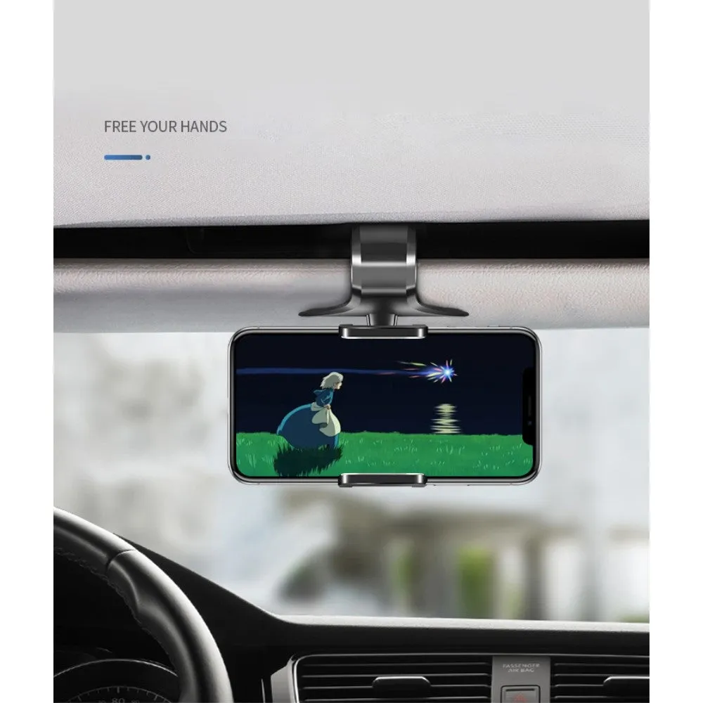 3 in 1 Car GPS Smartphone Holder: Dashboard / Visor Clamp   AC Grid Clip for WIKO SUNNY 3 (2018) - Black