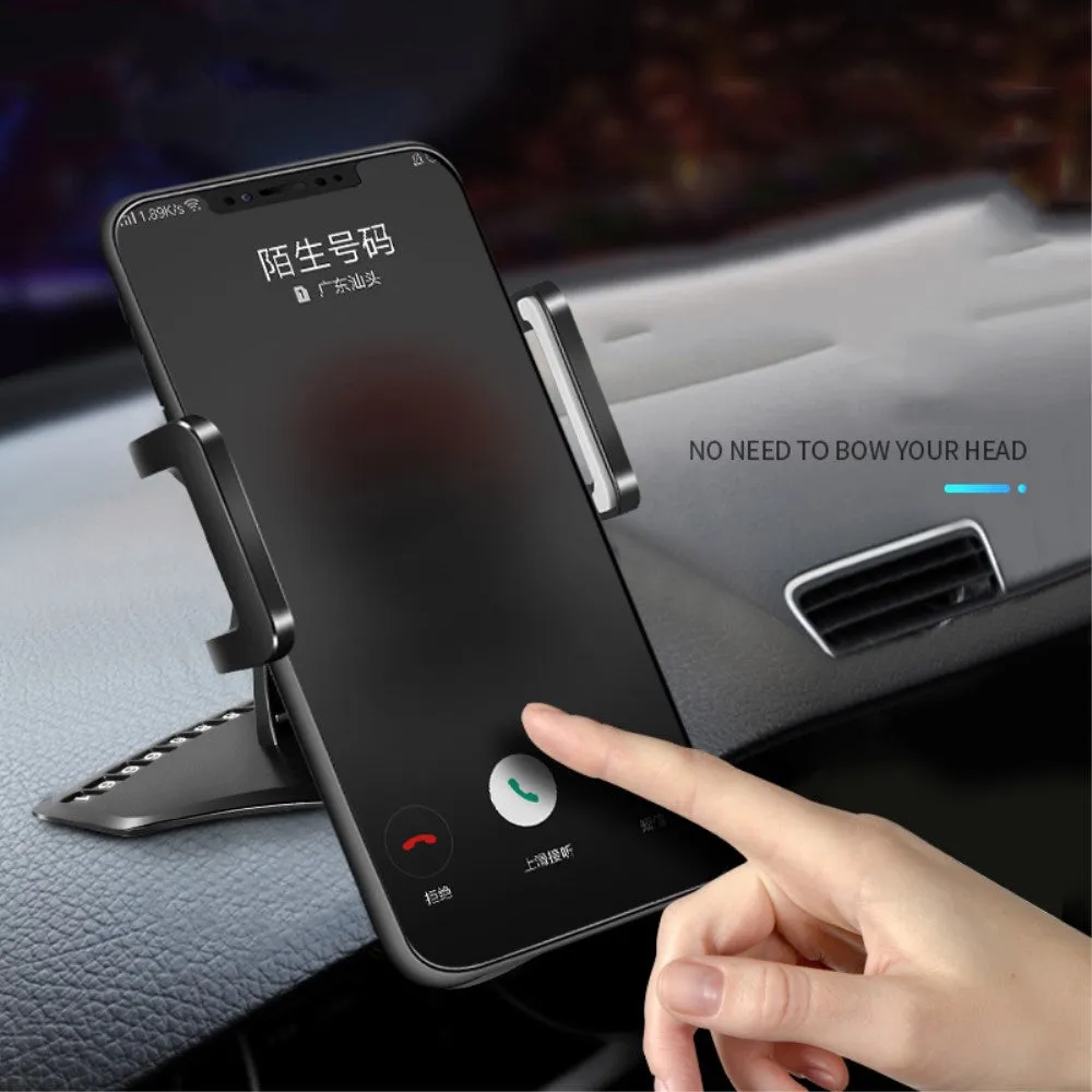 3 in 1 Car GPS Smartphone Holder: Dashboard / Visor Clamp   AC Grid Clip for WIKO SUNNY 3 (2018) - Black