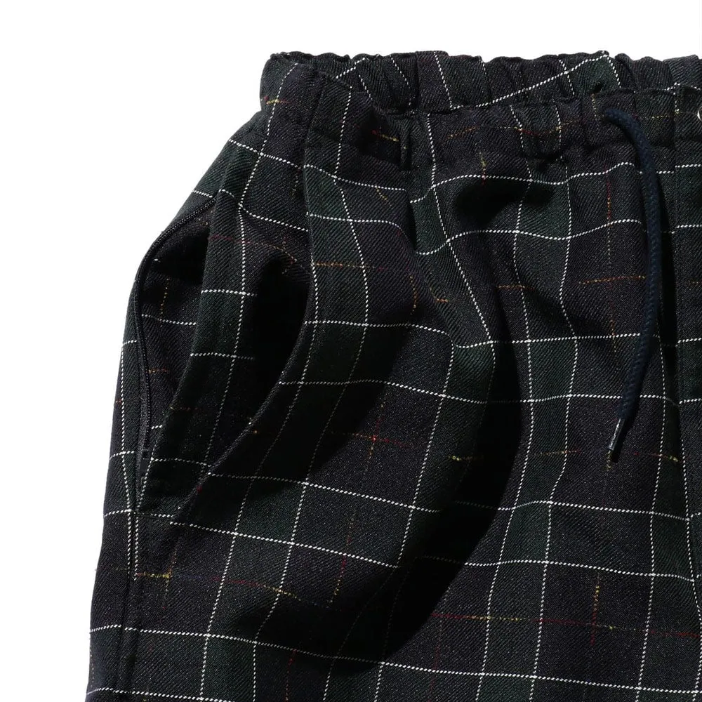 BEAMS PLUS MIL Easy Pants Wool PE Check Navy