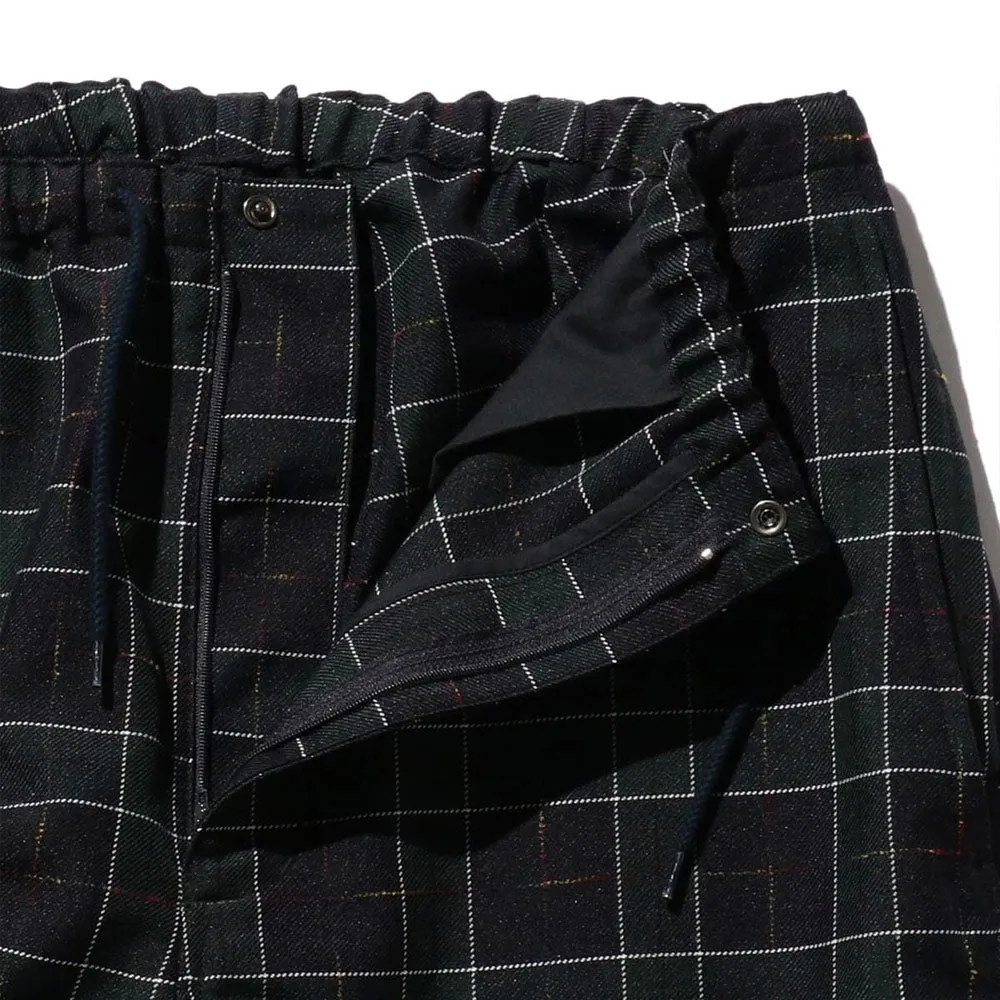 BEAMS PLUS MIL Easy Pants Wool PE Check Navy