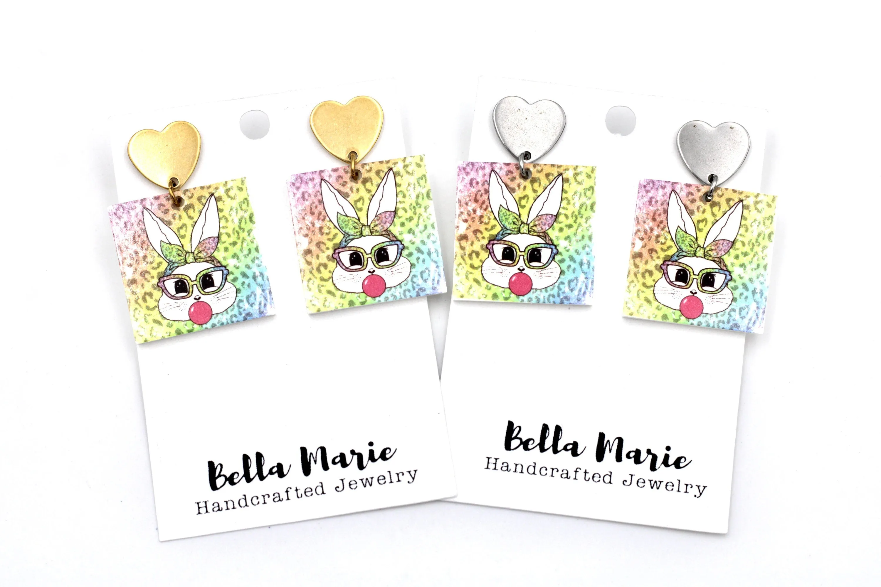 Colorful Bunny Earrings