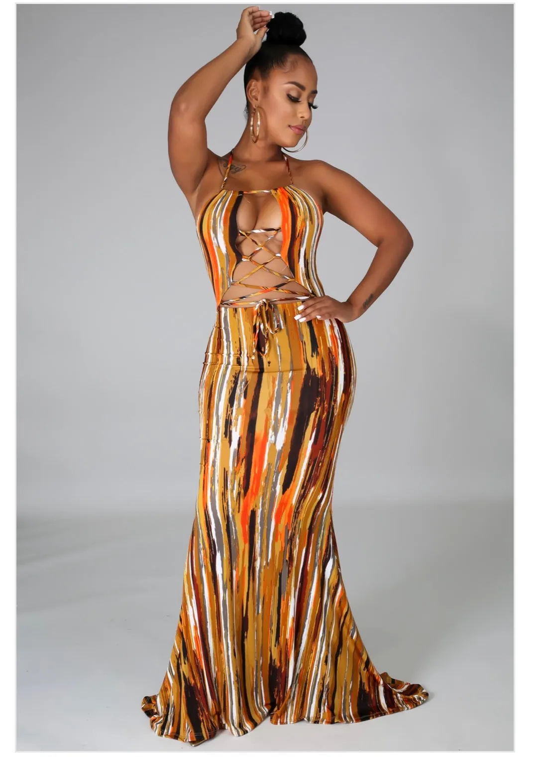 Colorful  Kim dress