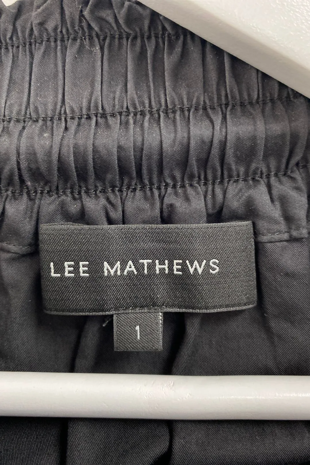 Cotton Ruffle Black Skirt