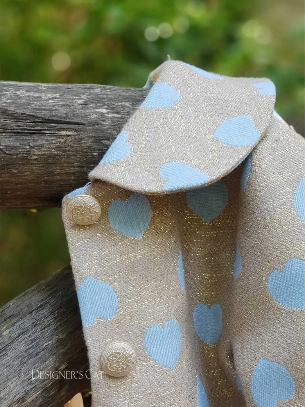 Designr's cat Girl coat SANTELLA-light blue