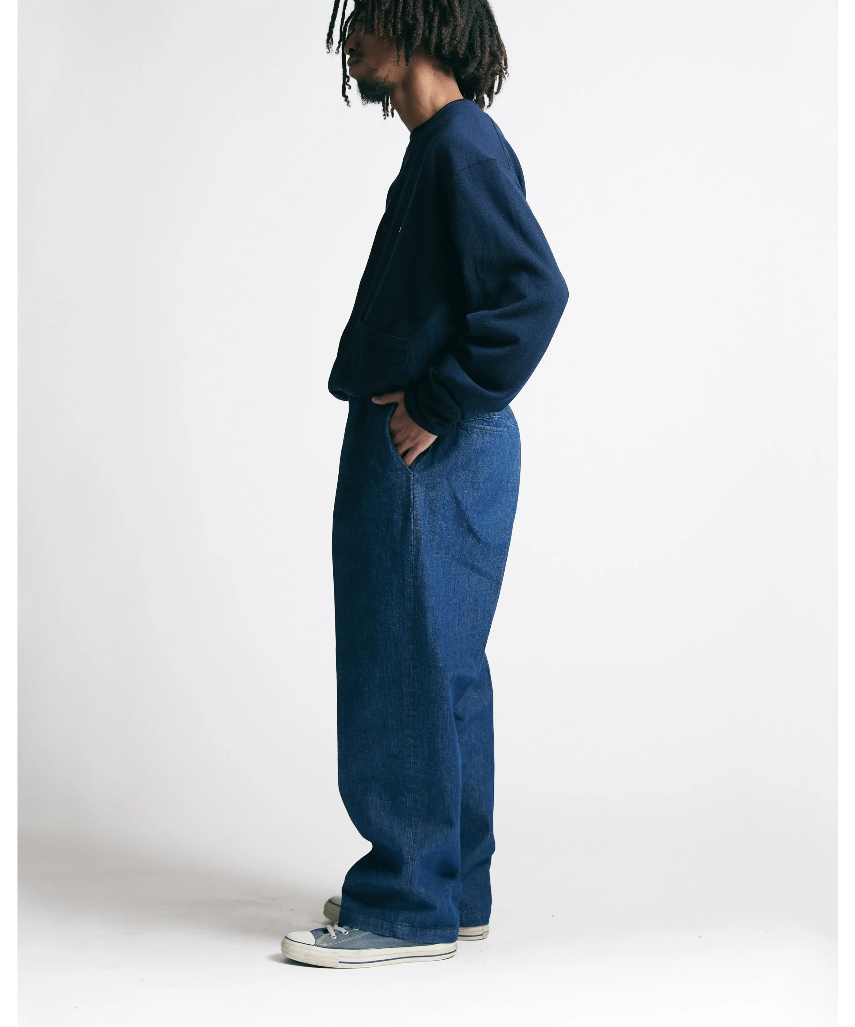 Easy Wide Tapered Pants(12.5oz Denim) "BLUE"