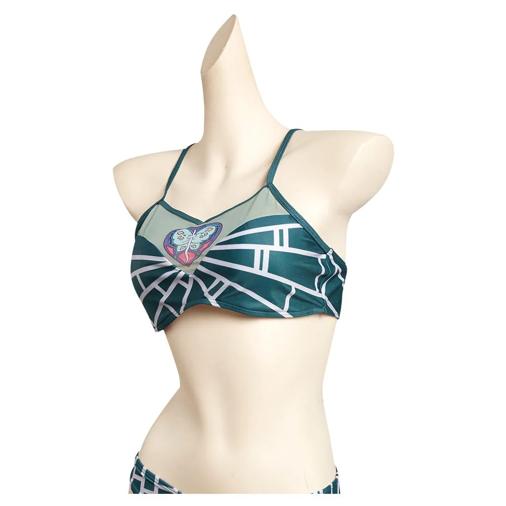 JoJo‘s Bizarre Adventure Jolyne Cujoh inspired Cosplay Swimsuit.