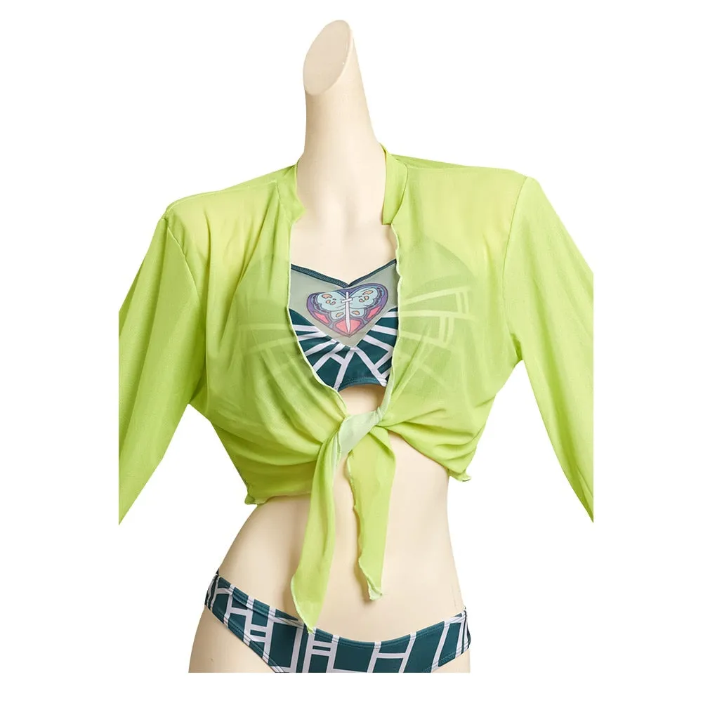 JoJo‘s Bizarre Adventure Jolyne Cujoh inspired Cosplay Swimsuit.
