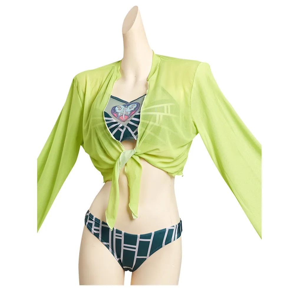JoJo‘s Bizarre Adventure Jolyne Cujoh inspired Cosplay Swimsuit.