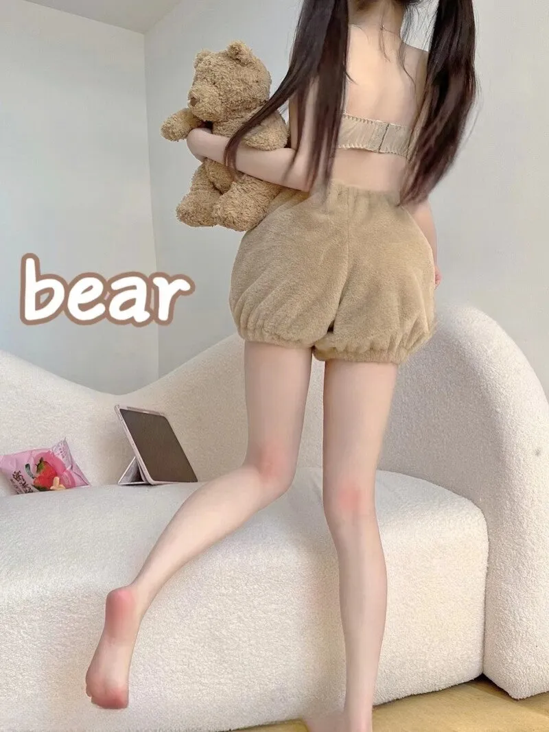 Kawaii Japanese Cartoon Bear Plush Lingerie Set