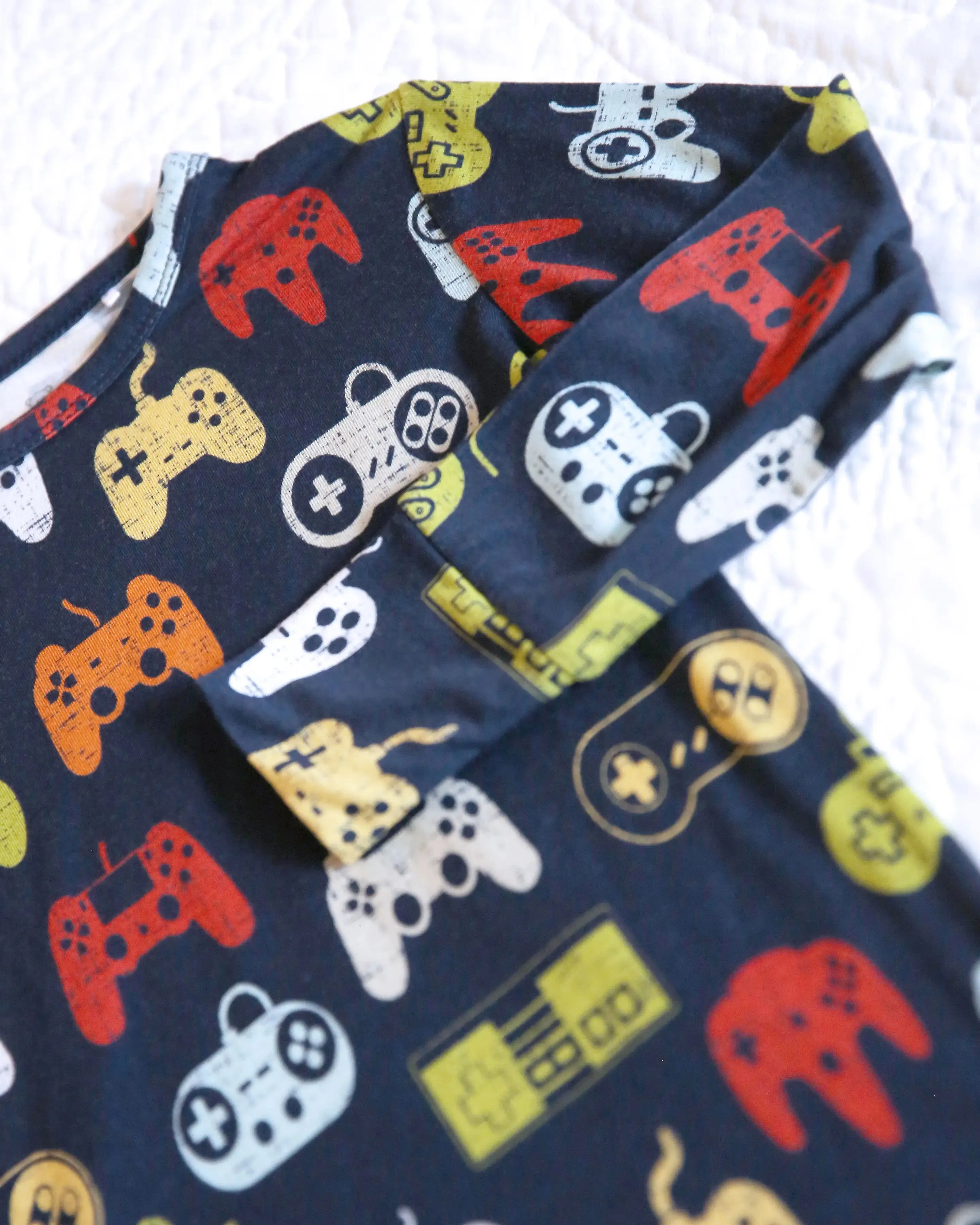 Little Snuggles Game On Bamboo Long Sleeve Lounge Set