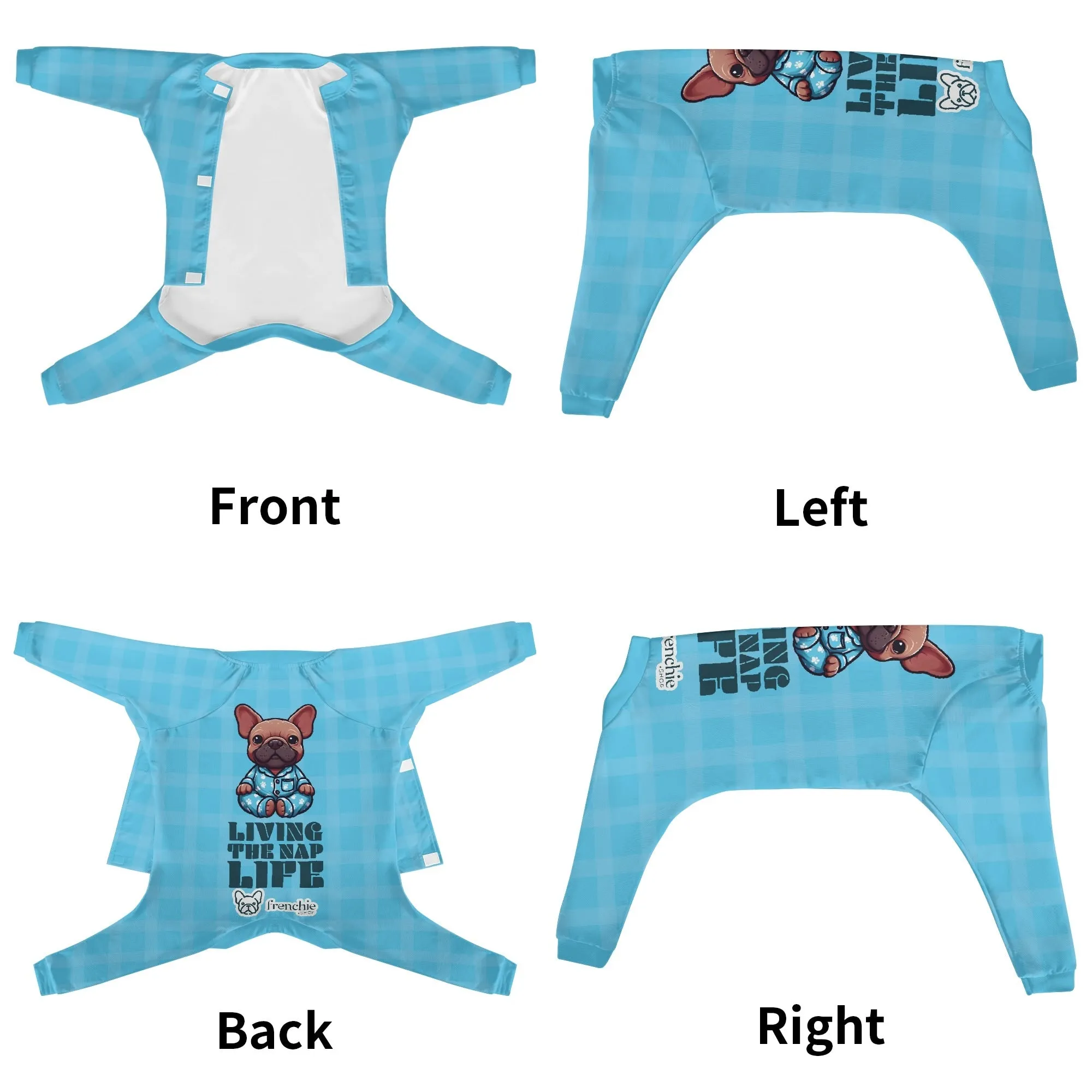Living the Nap Life - Frenchie Pajamas – Ultra-Soft, Cozy, & Adorably Stylish