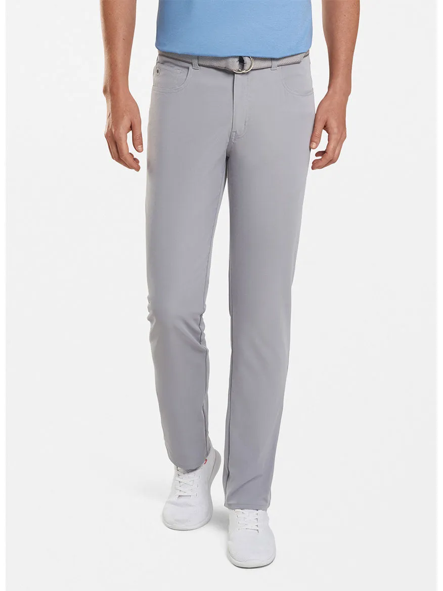 Peter Millar Performance Five-Pocket Pant in Gale Grey