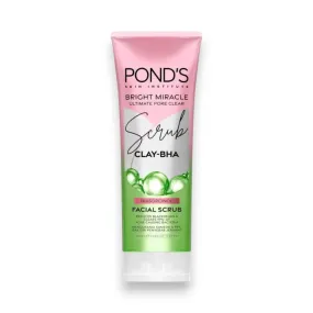 Ponds Bright Miracle Clay Bha Scrub 100g