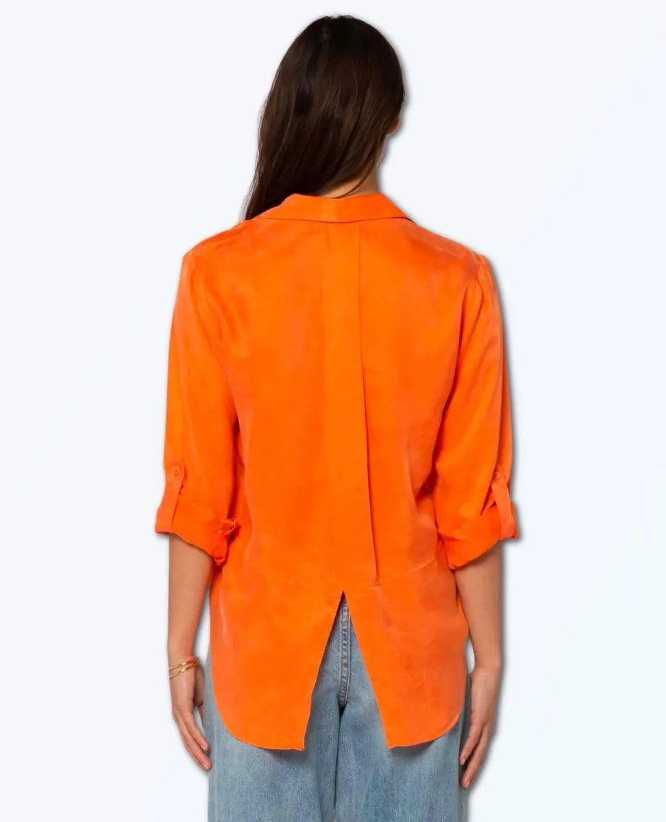 Riley Perfect Roll Shirt Sunny Orange