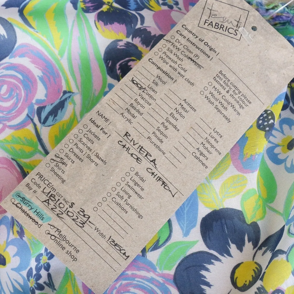 Riviera - Liberty Fabrics - Chloe Cotton Chiffon