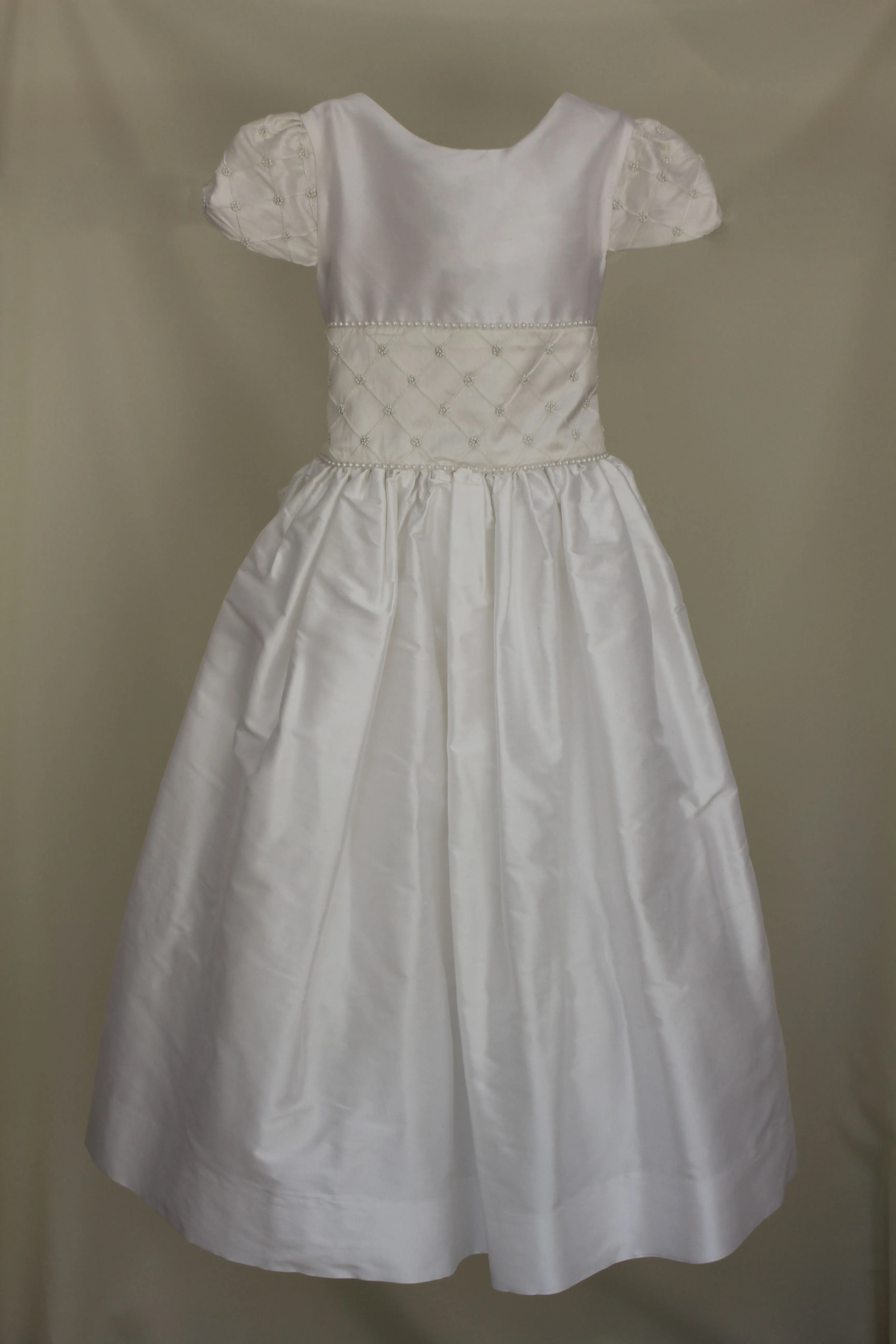Silk Dress with Pintuck Waist (4958ST)