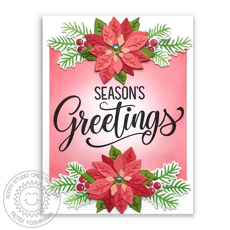 SUNNY STUDIO: Season's Greetings Sunny Snippets