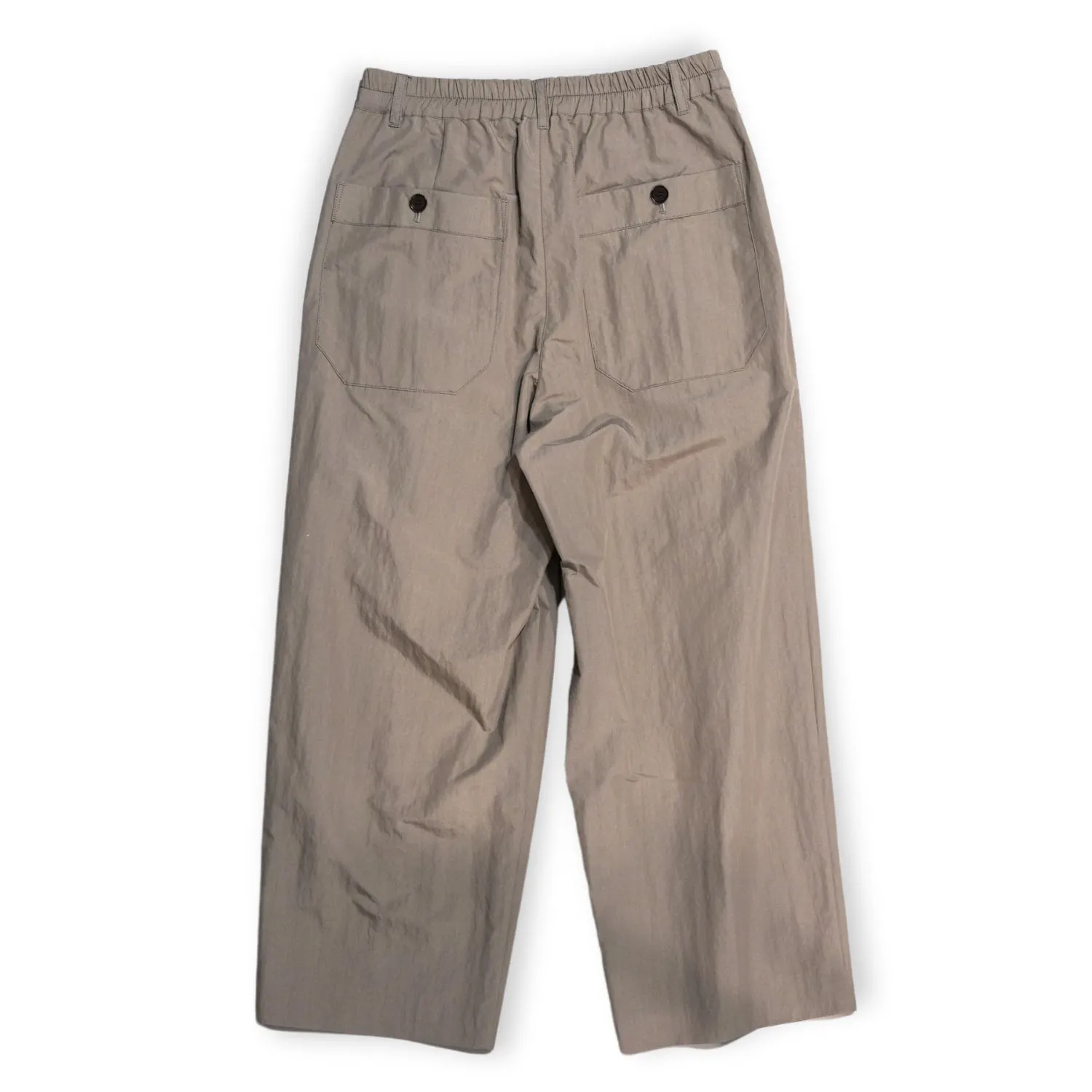 VOPT-N73 SUPIMA COTTON x NYLON TYPEWRITER EASY WIDE PANTS