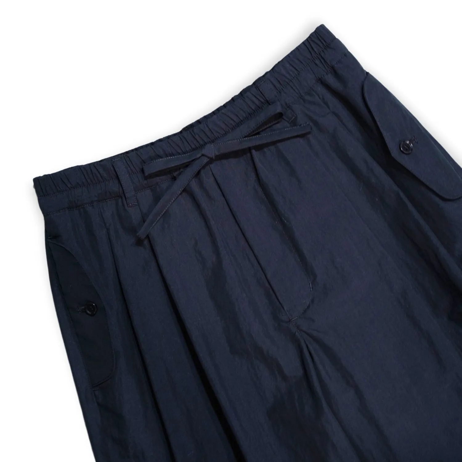 VOPT-N73 SUPIMA COTTON x NYLON TYPEWRITER EASY WIDE PANTS