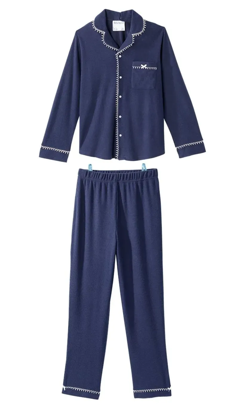 Women's Open Back Pajamas With Pull-On Pant Set